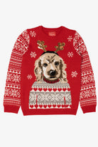 Red Love Christmas Dogs Ugly Pullover (2020s)