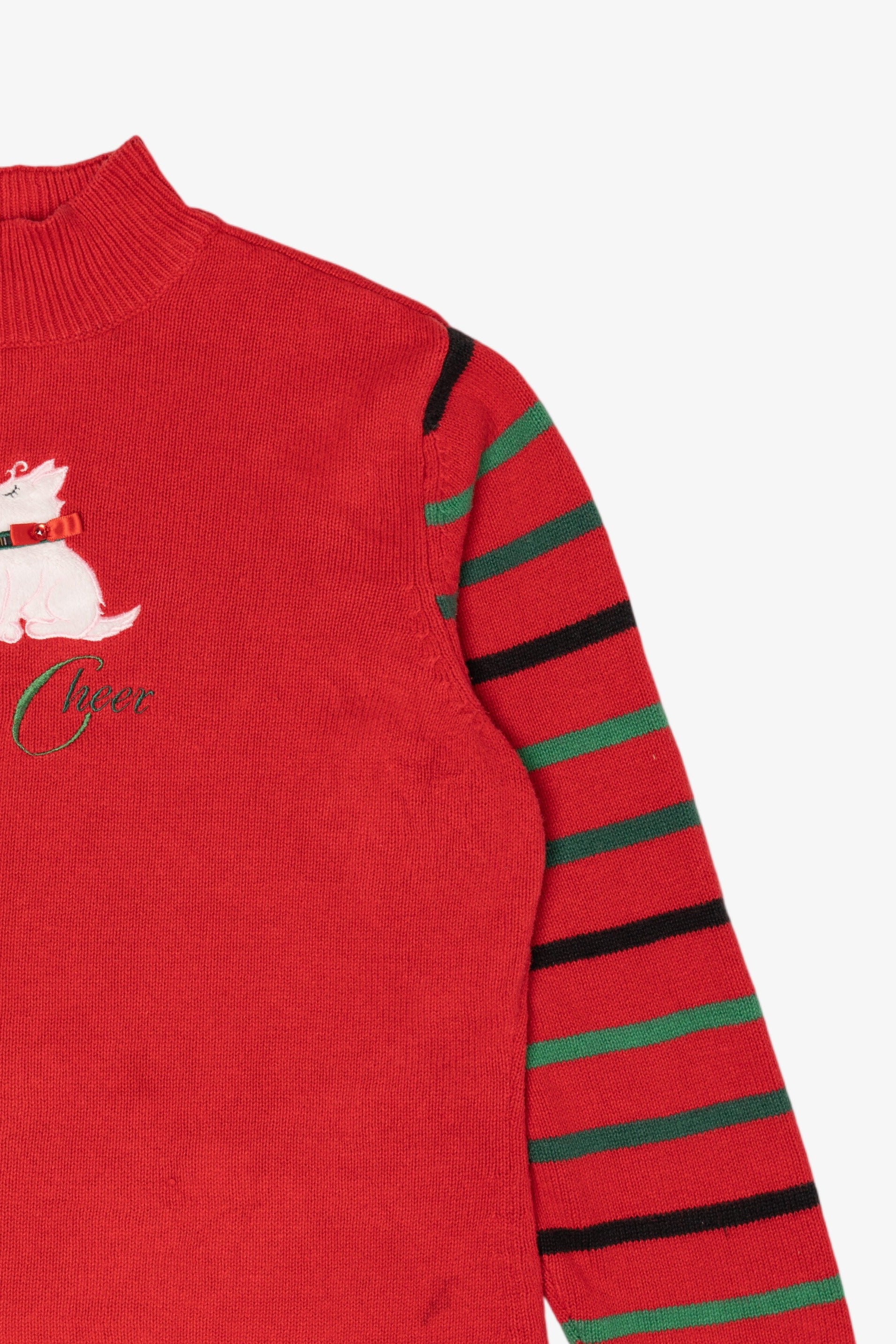 Red Merry & Bright Dogs Ugly Christmas Pullover (2010s)