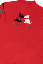 Red Merry & Bright Dogs Ugly Christmas Pullover (2010s)