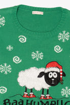 Green "Baahumbug" Ugly Christmas Pullover (2010s)
