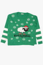 Green "Baahumbug" Ugly Christmas Pullover (2010s)