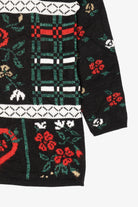 Vintage Black Mathias Flowers Ugly Christmas Pullover (1980s)