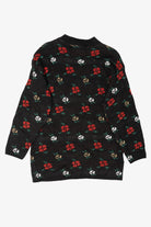 Vintage Black Mathias Flowers Ugly Christmas Pullover (1980s)
