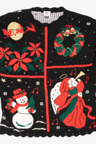 Vintage Black Nutcracker Ugly Christmas Pullover (1990s)