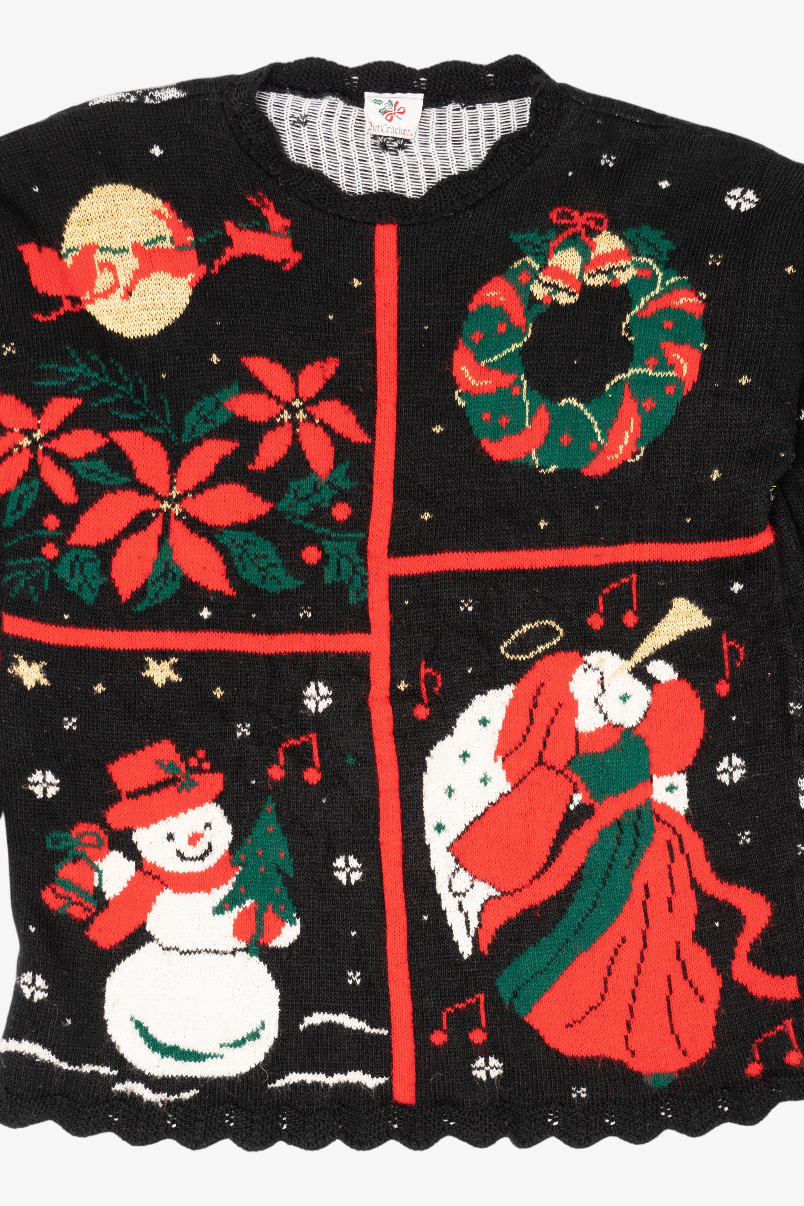 Vintage Black Nutcracker Ugly Christmas Pullover (1990s)