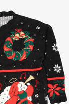 Vintage Black Nutcracker Ugly Christmas Pullover (1990s)