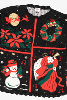 Vintage Black Nutcracker Ugly Christmas Pullover (1990s)