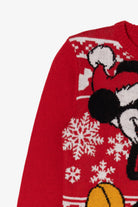 Kids Red Disney Mickey Mouse Ugly Christmas Pullover (2010s)