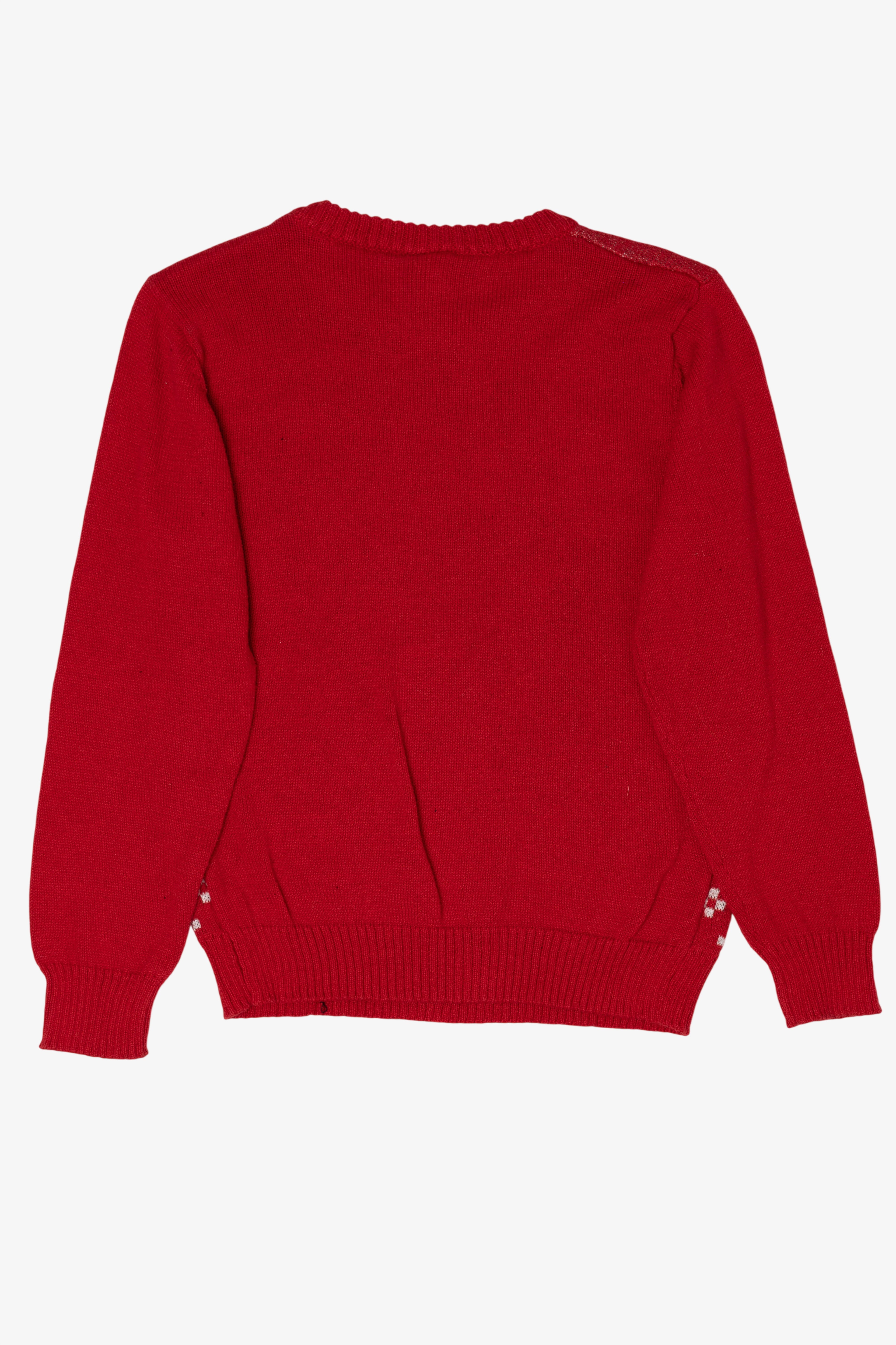 Kids Red Disney Mickey Mouse Ugly Christmas Pullover (2010s)