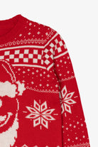 Red Smiley Face Santa Ugly Christmas Pullover (2010s)