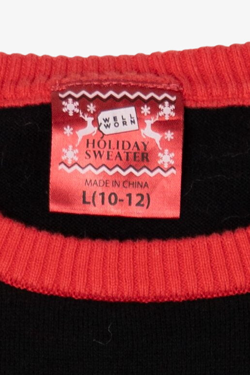 Kids "Candy Cane Cutie" Ugly Christmas Pullover (2010s)