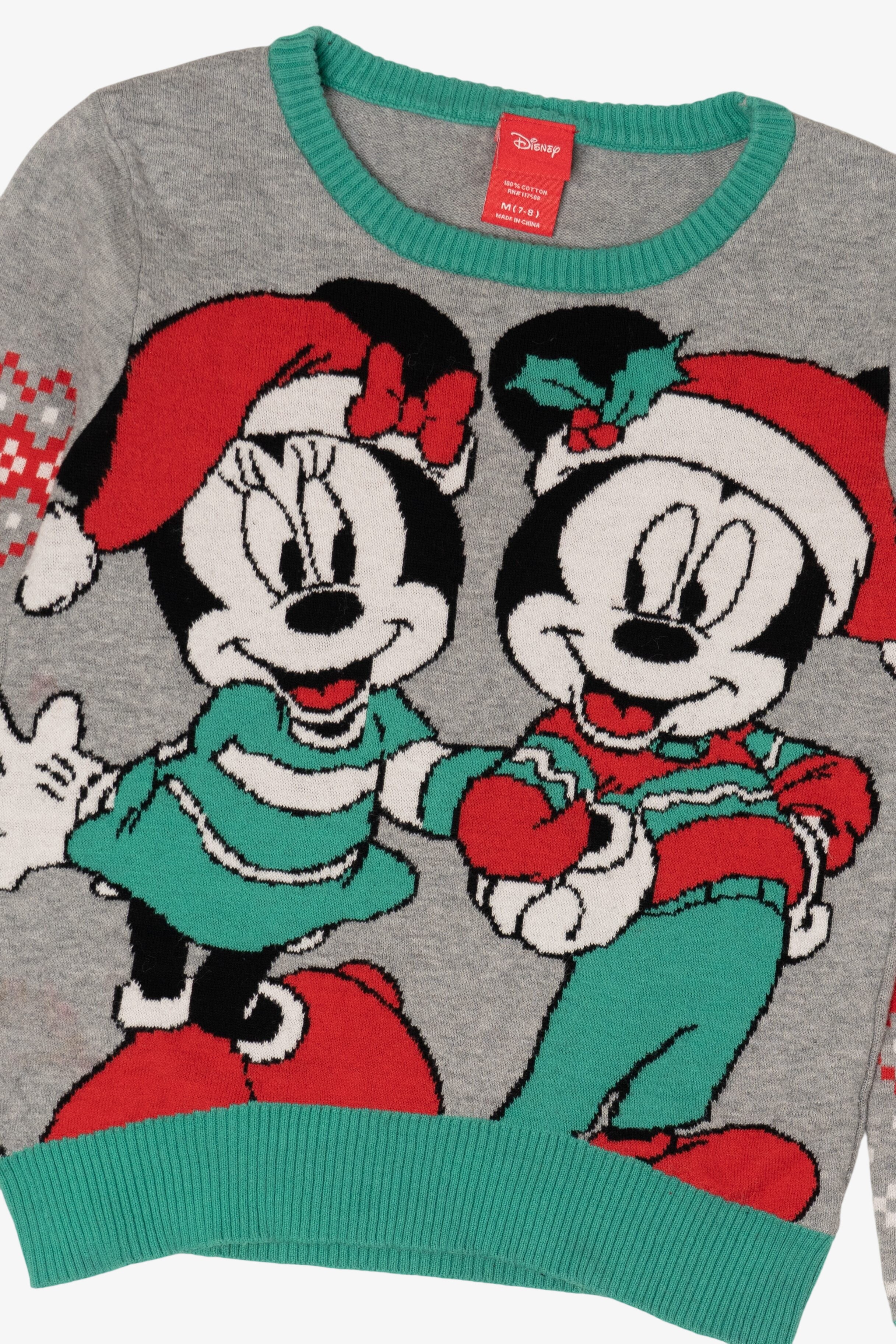 Kids Mickey And Minnie Mouse Disney Ugly Christmas Pullover (2010s)