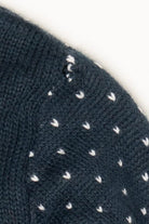 Navy Blue Reindeer Laughing At Santa Ugly Christmas Pullover (2010s)