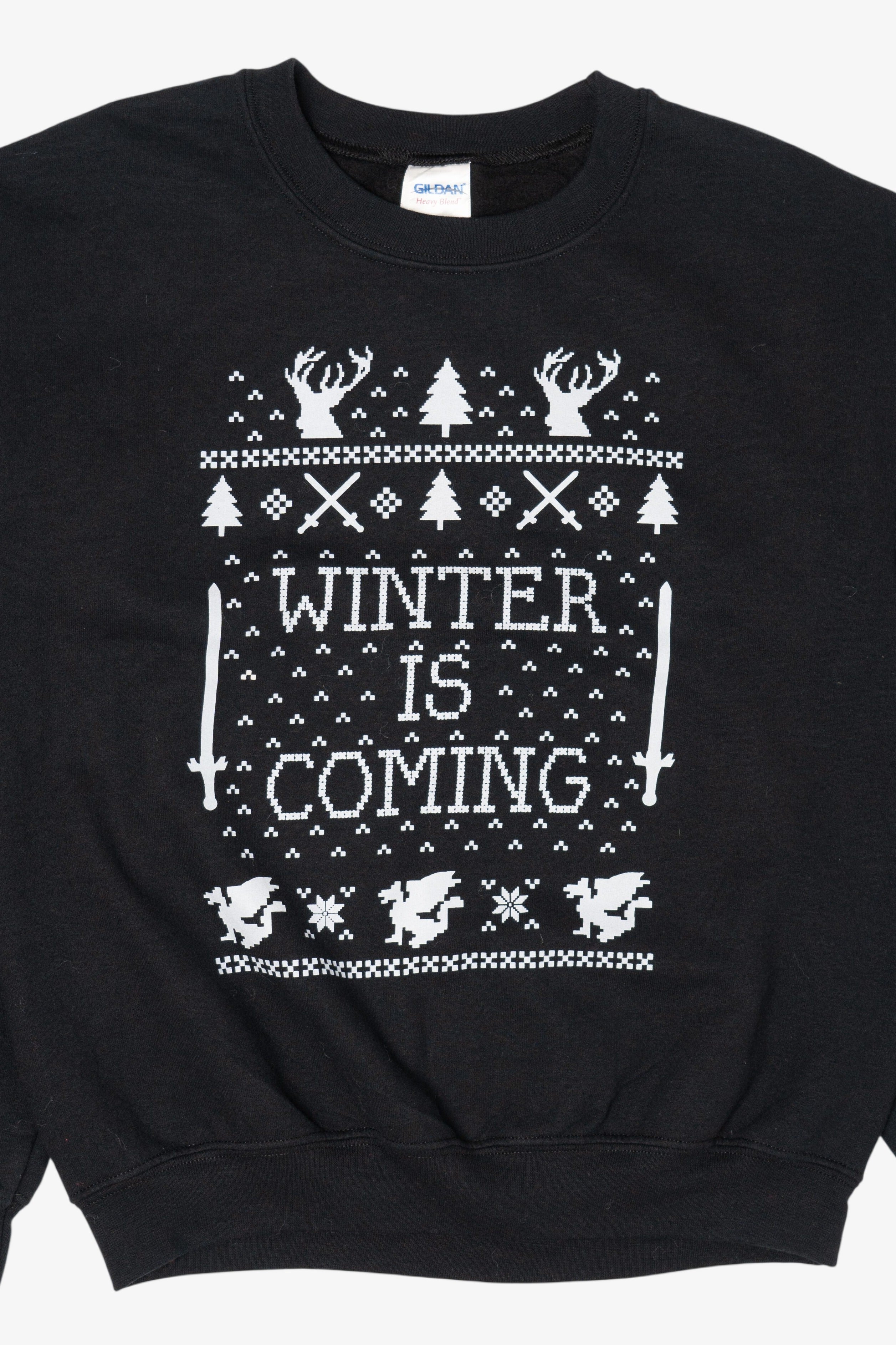 Game Of Thrones "Winter Is Coming" Ugly Christmas Sweatshirt (2010s)
