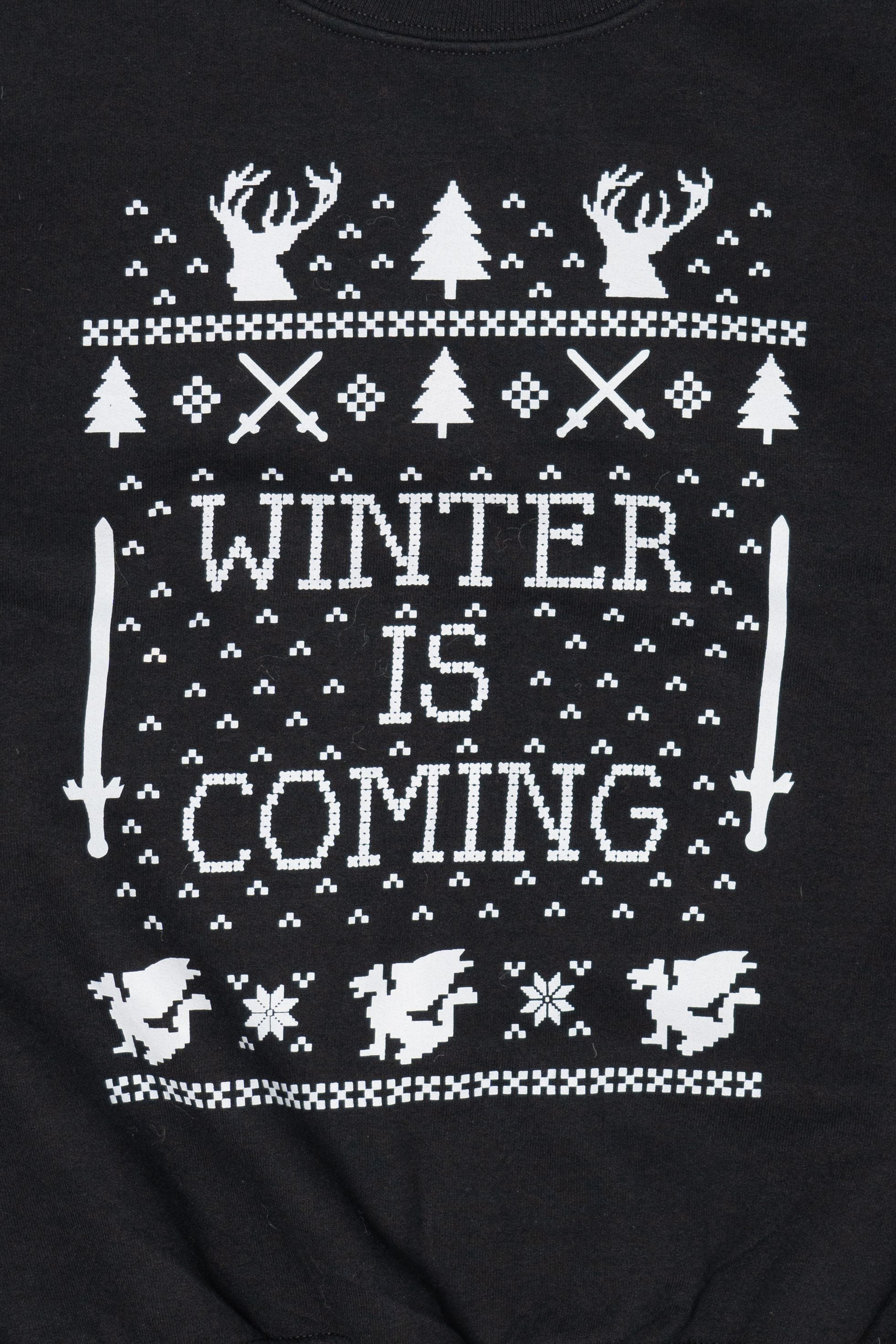 Game Of Thrones "Winter Is Coming" Ugly Christmas Sweatshirt (2010s)