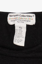 Vintage Black Heirloom Collectible Santa Sequin Ugly Christmas Pullover (2000s)