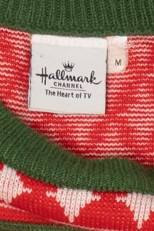 Red "This Is My Hallmark Channel Movie Watching Sweater" Ugly Christmas Pullover (2010s)