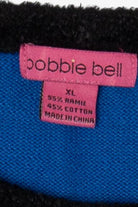 Vintage Blue Bobble Bell Santa's Band Ugly Christmas Pullover (2000s)