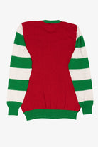 Red Santa On Dinosaur Sleigh Ugly Christmas Pullover (2010s)