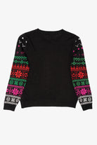 Santa On Unicorn "Don't Stop Believin'" Ugly Christmas Pullover (2010s)