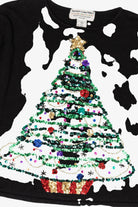 Vintage Black Heirloom Collectibles Tree Ugly Christmas Pullover (2000s)