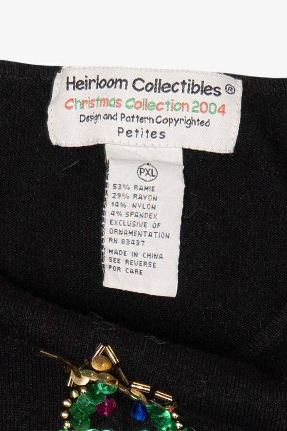 Vintage Black Heirloom Collectibles Tree Ugly Christmas Pullover (2000s)