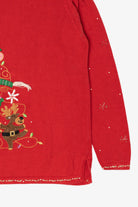Vintage Red Basic Editions Ugly Christmas Pullover (2000s)