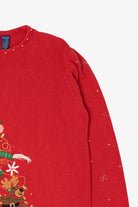 Vintage Red Basic Editions Ugly Christmas Pullover (2000s)