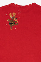 Vintage Red Basic Editions Ugly Christmas Pullover (2000s)