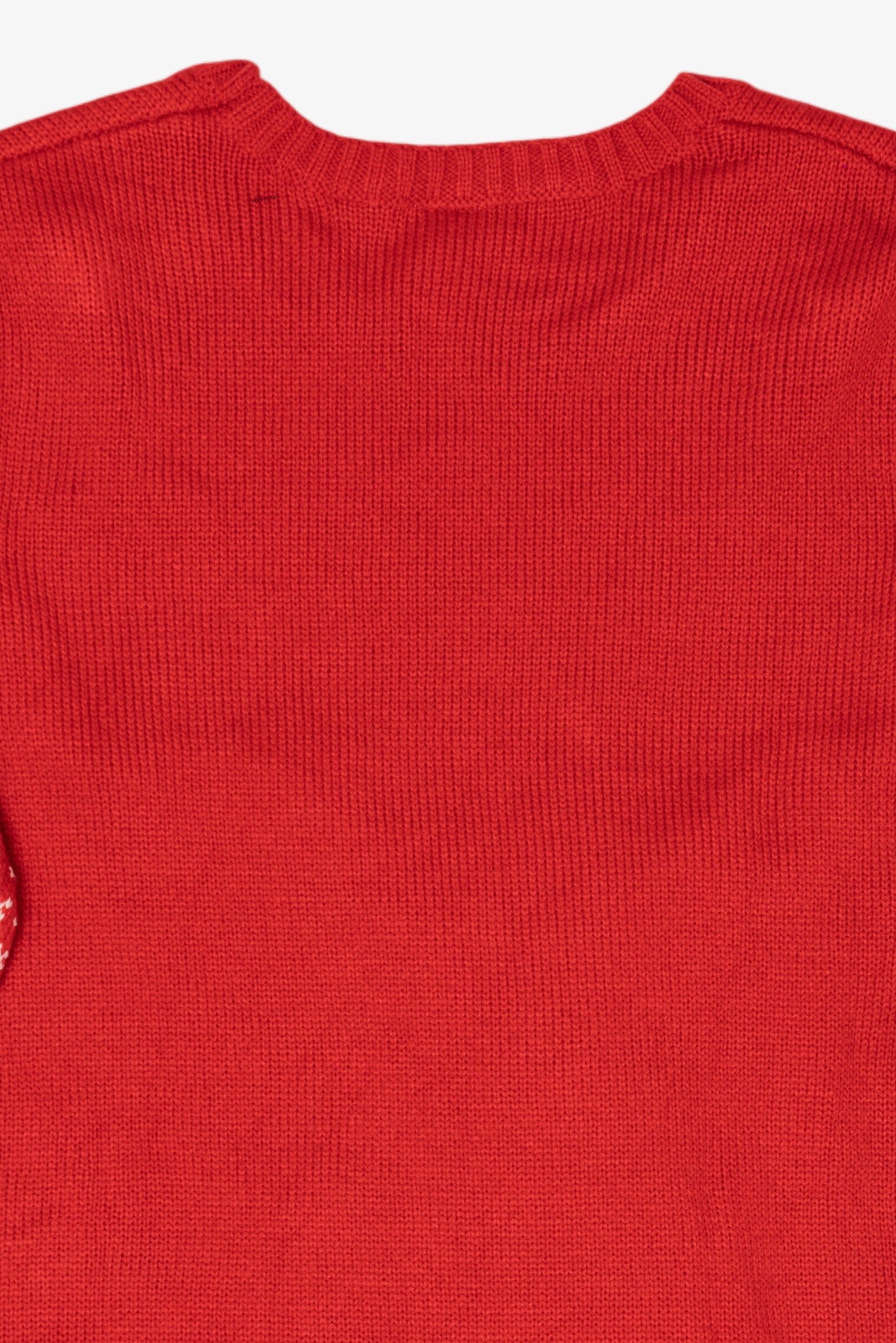 Red Holiday Time Bulldog Ugly Christmas Pullover (2010s)