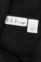 Vintage Black B.P. Design Tree Ugly Christmas Pullover (1990s)