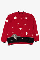 Vintage Red Alfred Dunner Penguin Ugly Christmas Pullover (2000s)