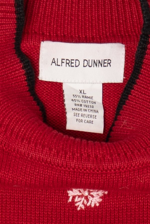 Vintage Red Alfred Dunner Penguin Ugly Christmas Pullover (2000s)