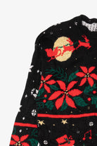 Vintage Black Ugly Christmas Pullover (1980s)