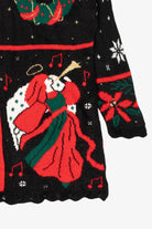 Vintage Black Ugly Christmas Pullover (1980s)