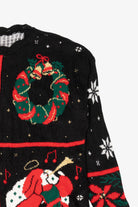 Vintage Black Ugly Christmas Pullover (1980s)