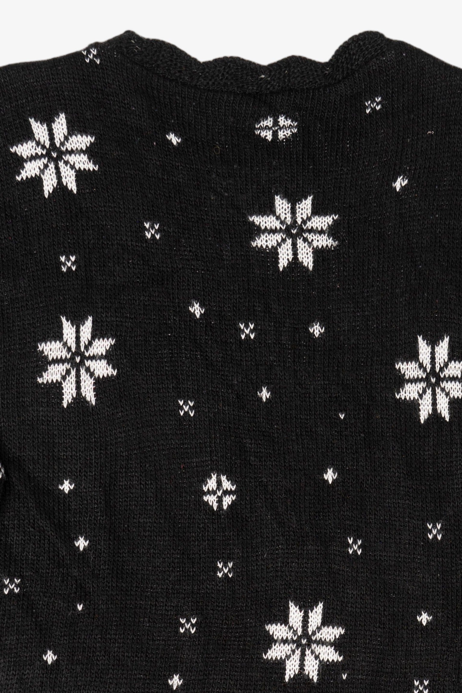 Vintage Black Ugly Christmas Pullover (1980s)