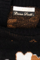Vintage Black Dana Scott Teddy Bears Ugly Christmas Pullover (1980s)