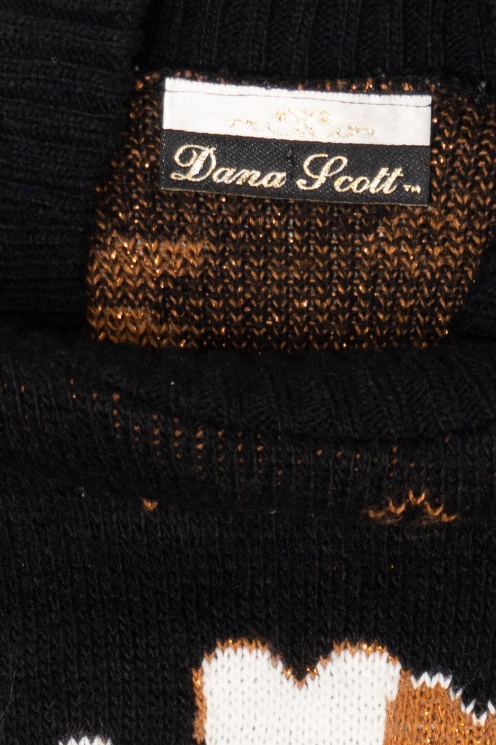 Vintage Black Dana Scott Teddy Bears Ugly Christmas Pullover (1980s)