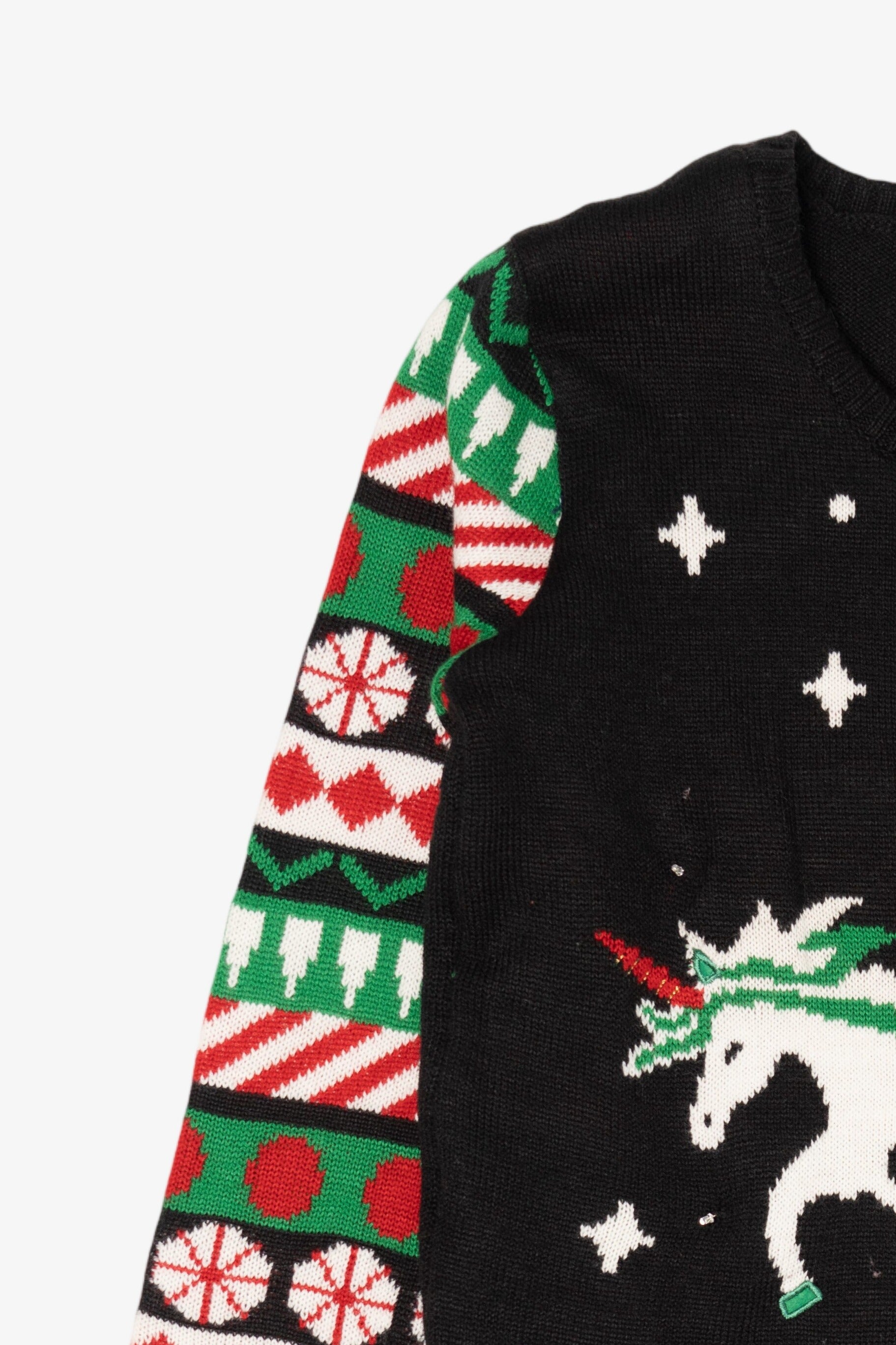Santa On Unicorn Ugly Christmas Sweater (2010s)