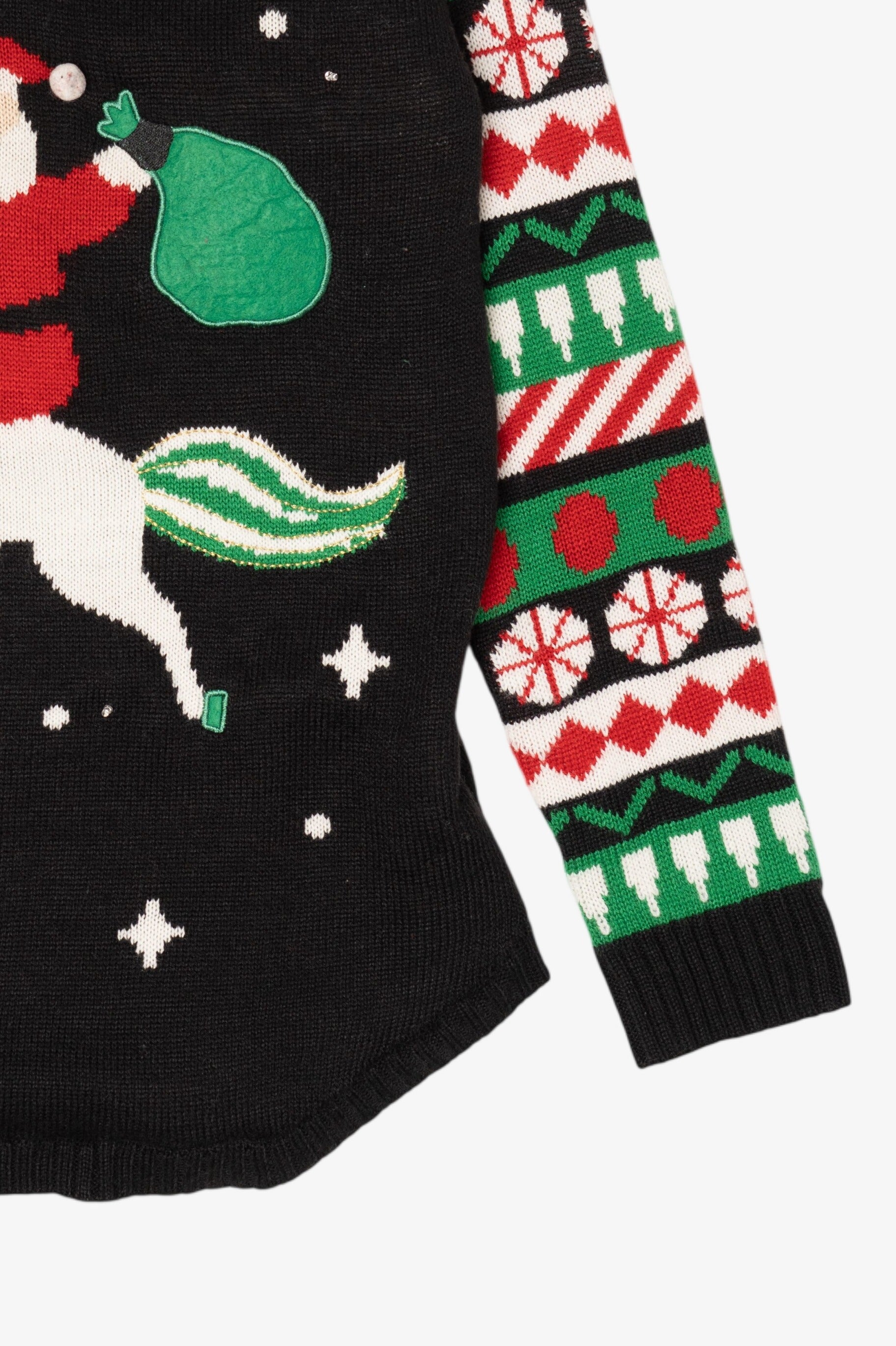 Santa On Unicorn Ugly Christmas Sweater (2010s)