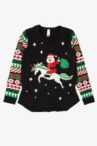 Santa On Unicorn Ugly Christmas Sweater (2010s)