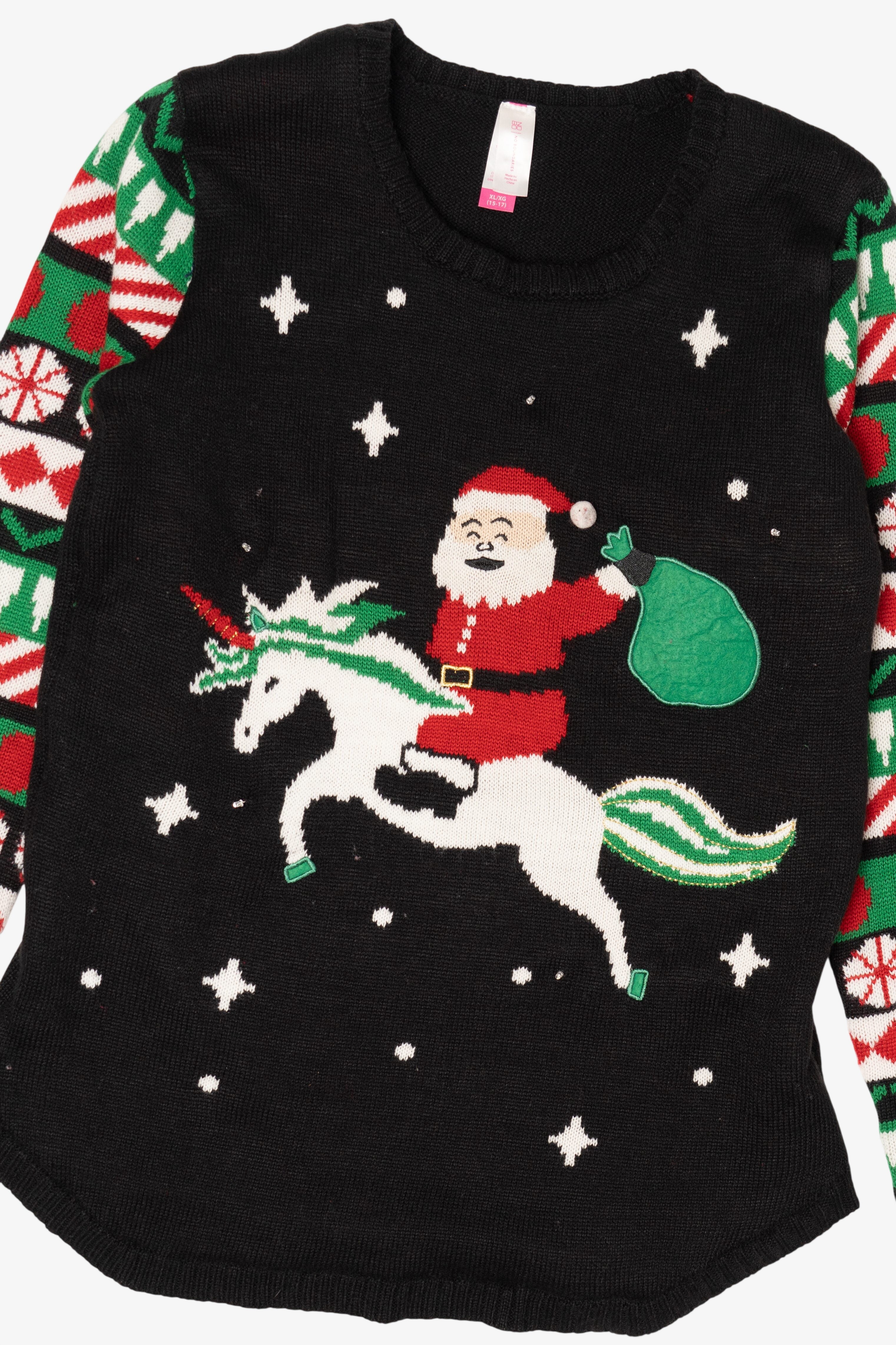 Santa On Unicorn Ugly Christmas Sweater (2010s)