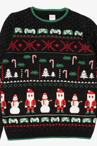Black Pixel Art Ugly Christmas Sweatshirt (2010s)