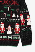 Black Pixel Art Ugly Christmas Sweatshirt (2010s)