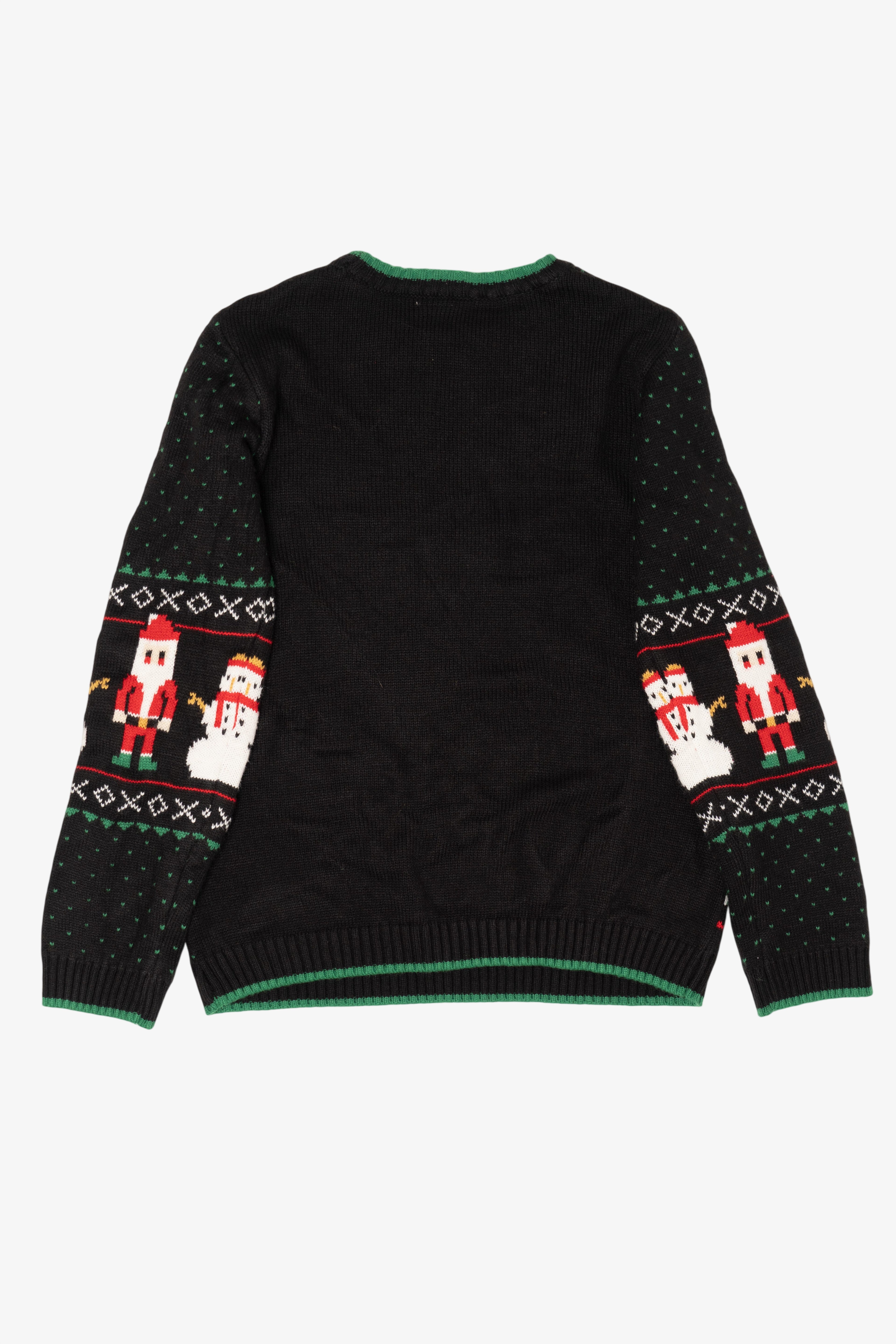 Black Pixel Art Ugly Christmas Sweatshirt (2010s)