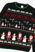 Black Pixel Art Ugly Christmas Sweatshirt (2010s)