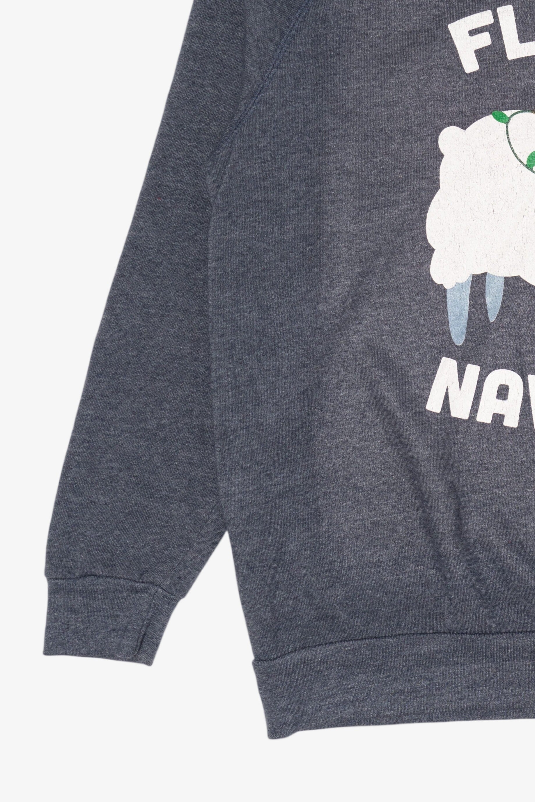 Gray "Fleece Navidad" Sheep Ugly Christmas Sweatshirt (2020s)