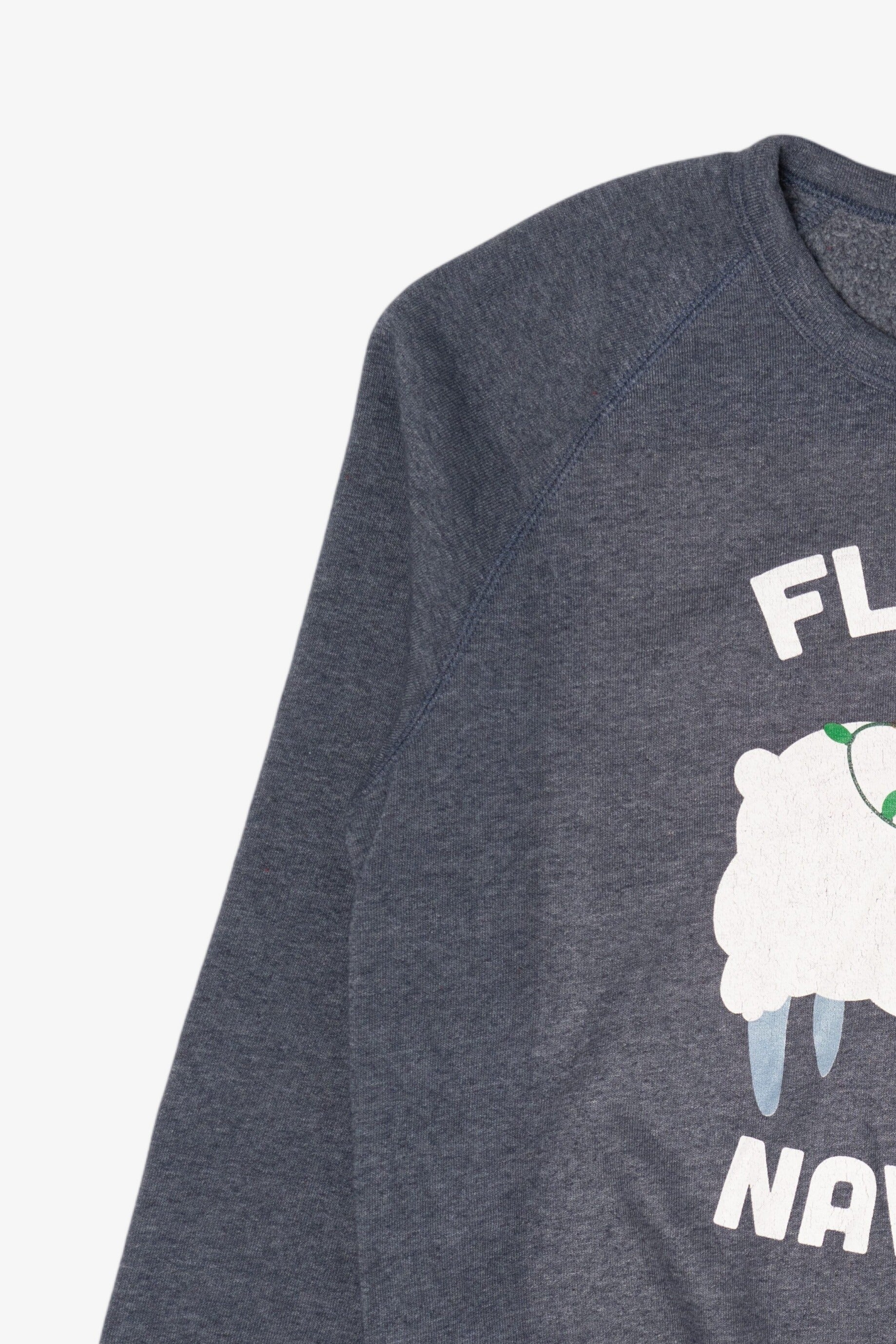 Gray "Fleece Navidad" Sheep Ugly Christmas Sweatshirt (2020s)