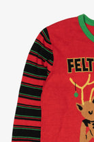 Red "Felt Festive Might Delete Later" Reindeer Ugly Christmas Pullover (2020s)